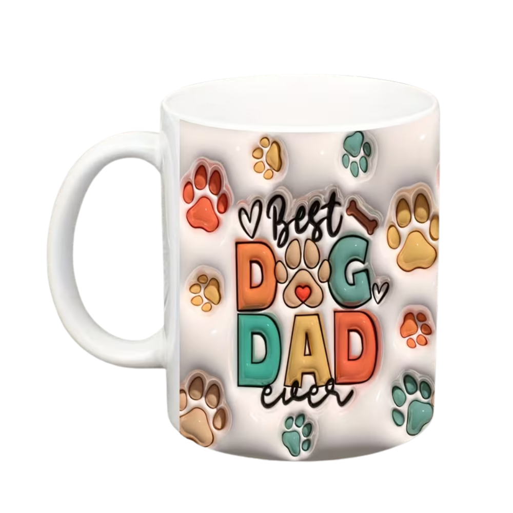 Dog Father Ceramic Coffee Mug for Dad Drinkware 1pc