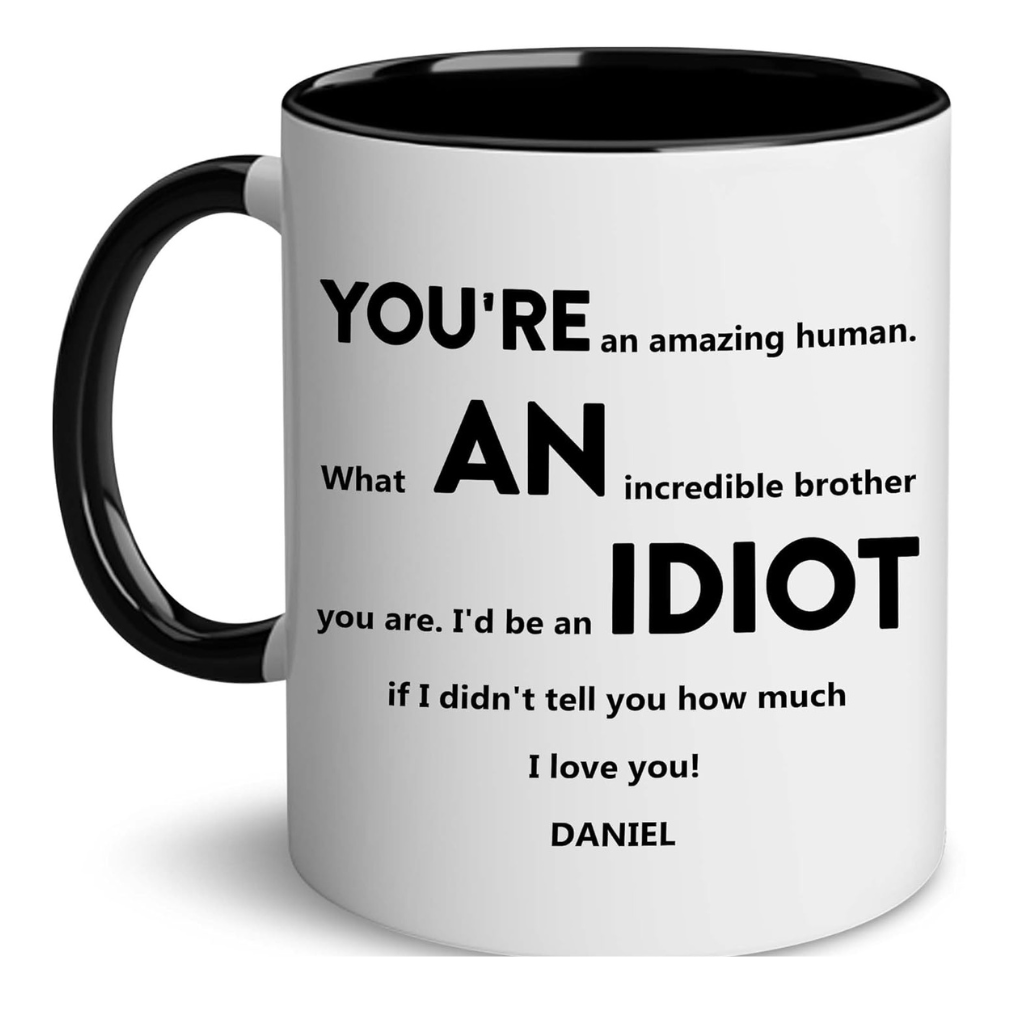 Customized Christmas Mug For Brother