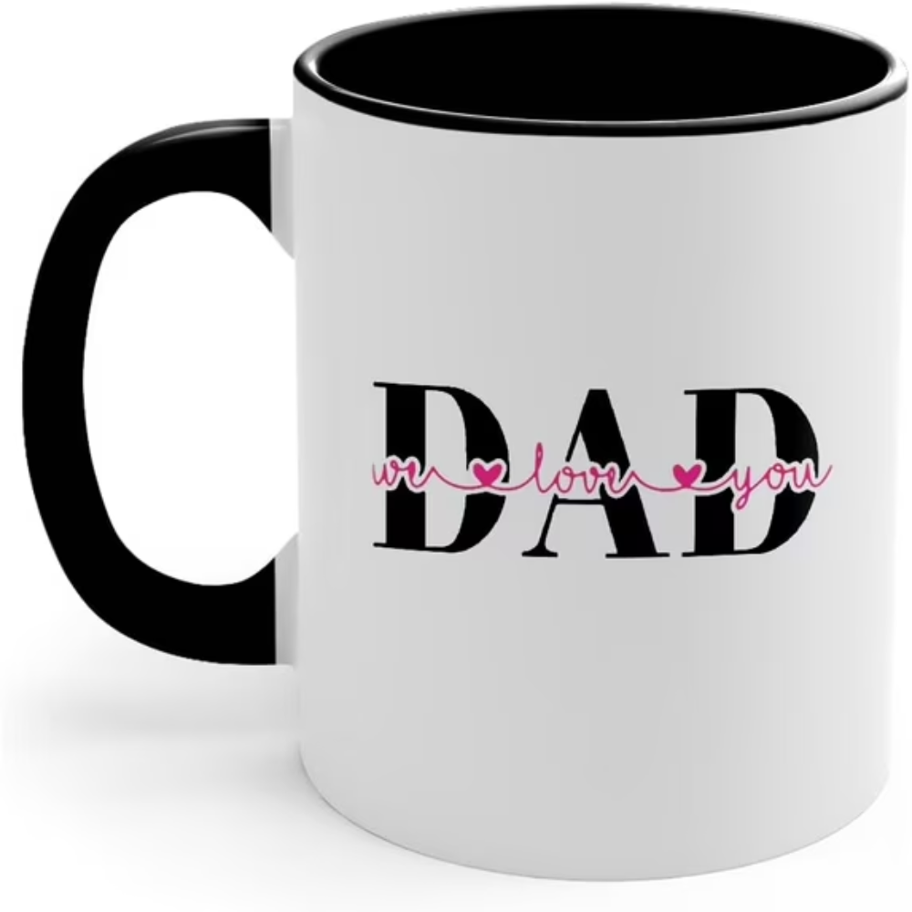 Dad Definition Coffee Mug, 11 oz Ceramic, Funny Father's Day Gift, Dads Birthday Gifts from Son, Gift for Grandpa, Men, Stainless Steel Funny Mug (Accent Mug#8)