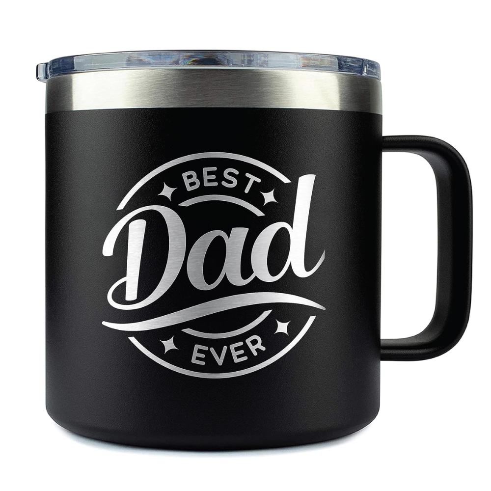 14 oz Stainless Steel Dad Tumbler Mug with Lid Drinkware