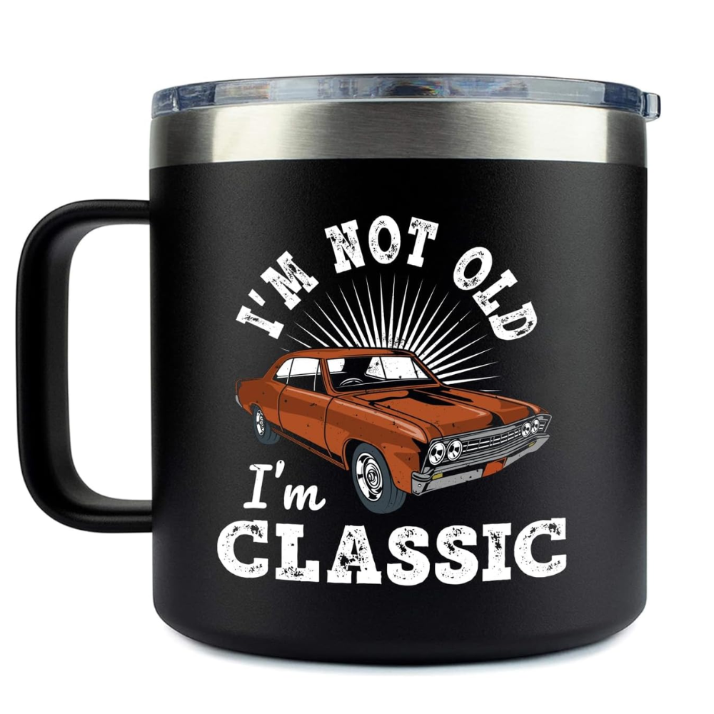 14 oz Stainless Steel Funny Dad Tumbler Mug with Lid Drinkware