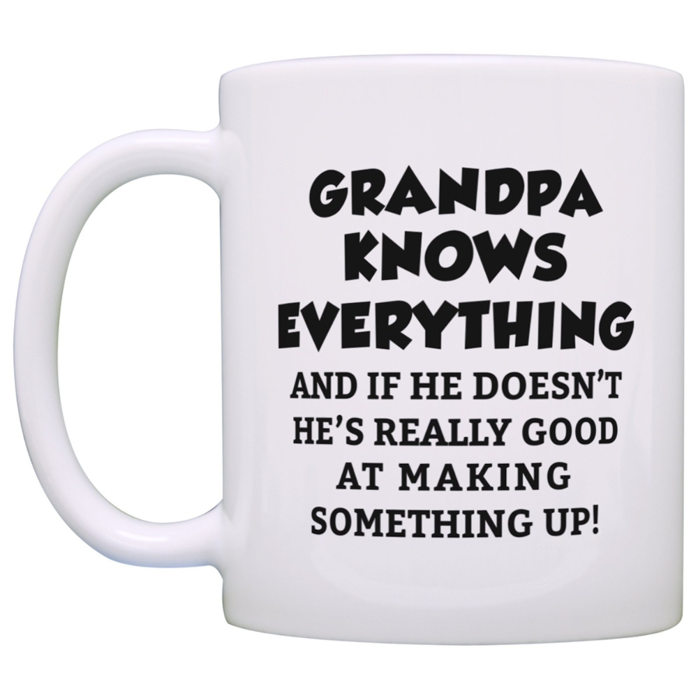 ThisWear Funny Grandpa Gifts Grandpa Grandpa Knows Everything Fathers Day Gifts for Grandpa