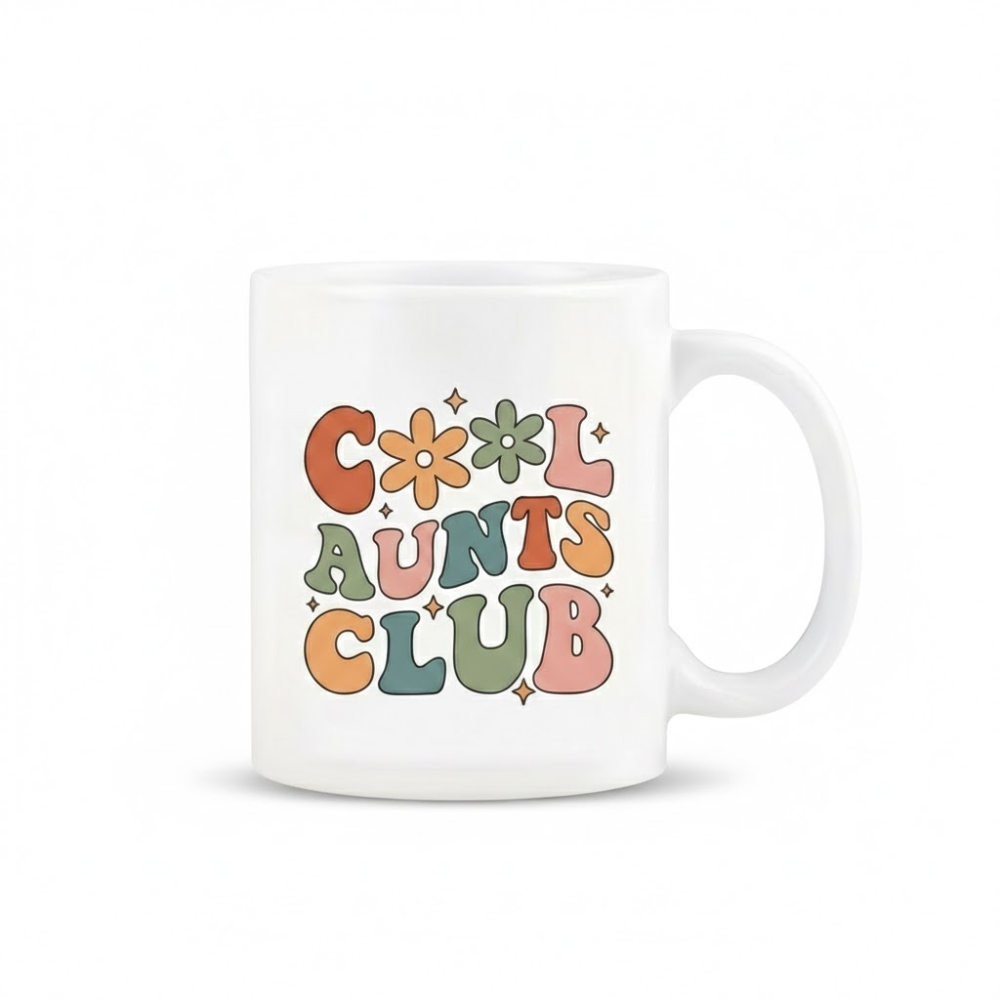 11 oz Ceramic Cool Aunts Club Coffee Mug Aunt Drinkware
