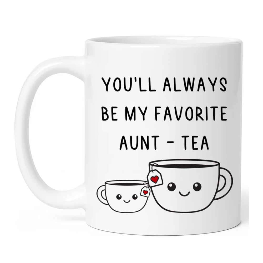 11 oz Ceramic Aunt Tea Funny Coffee Mug Aunt Drinkware