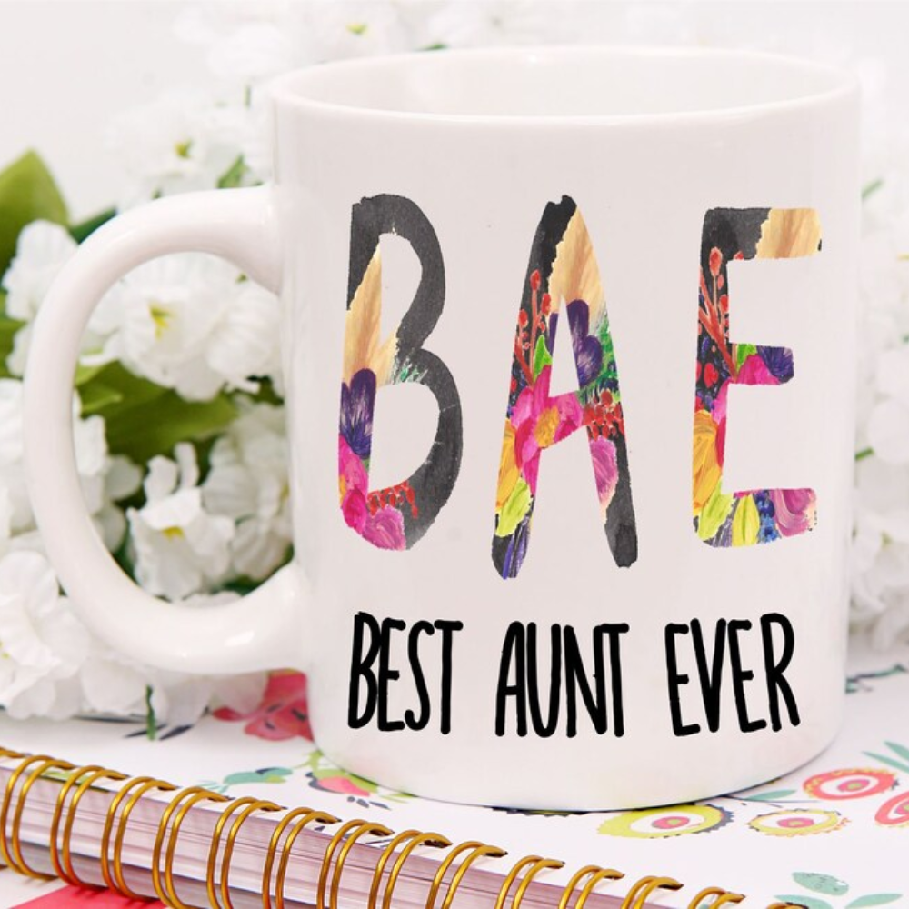 Bae Best Aunt Ever Mug, Bae Mug Best Aunt Ever Mug, Aunt Mug, Aunt Gift, Aunt Coffee Mug, Best Aunt, New Aunt, Christmas Gifts for Aunt
