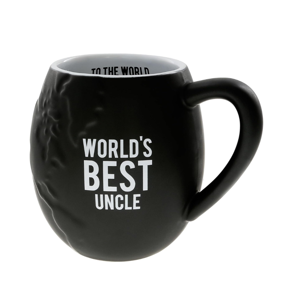 20 oz Ceramic Worlds Best Uncle Globe Shaped Coffee Mug Novelty Drinkware