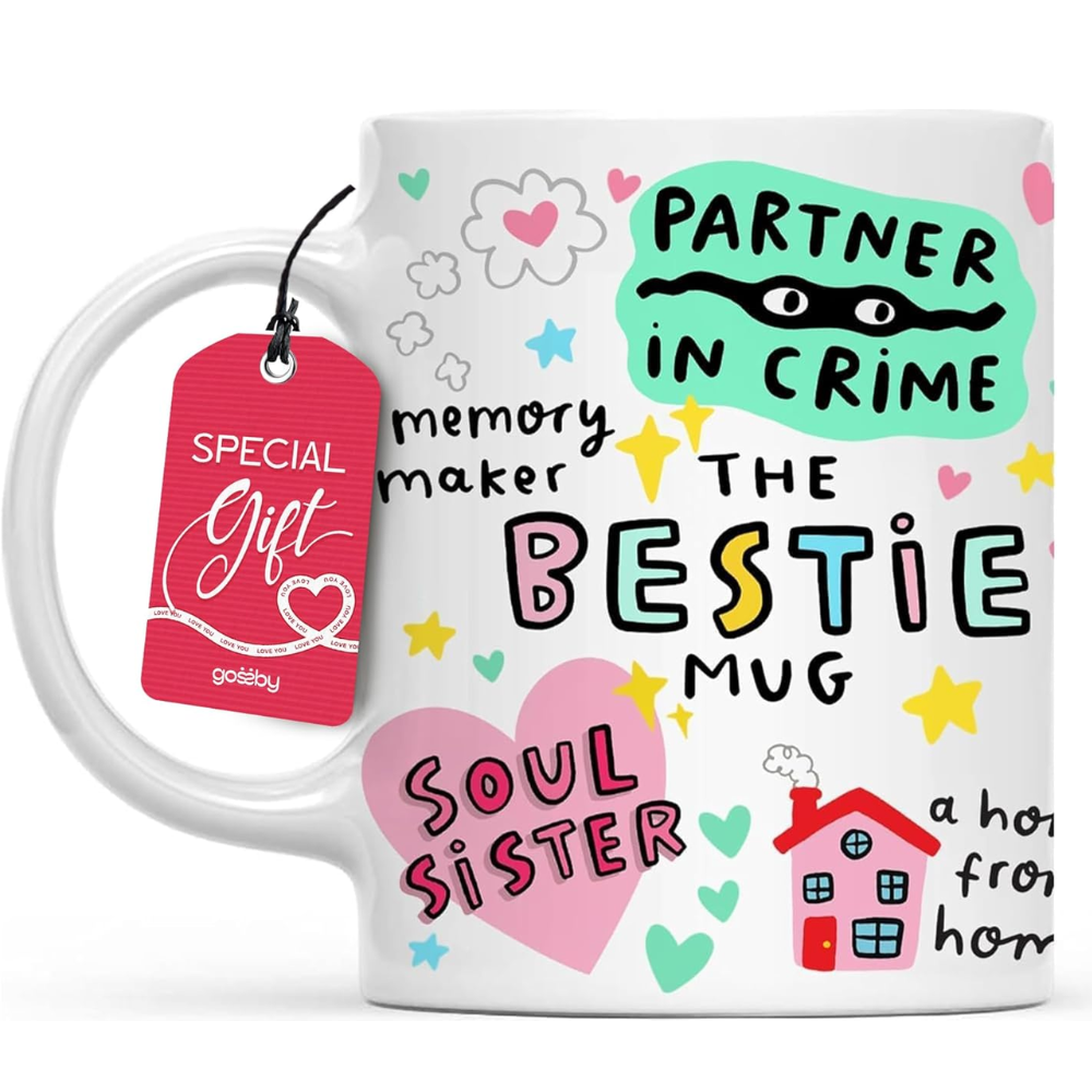 Gossby Bestie Coffee Mug - Best Friend Gift For Women