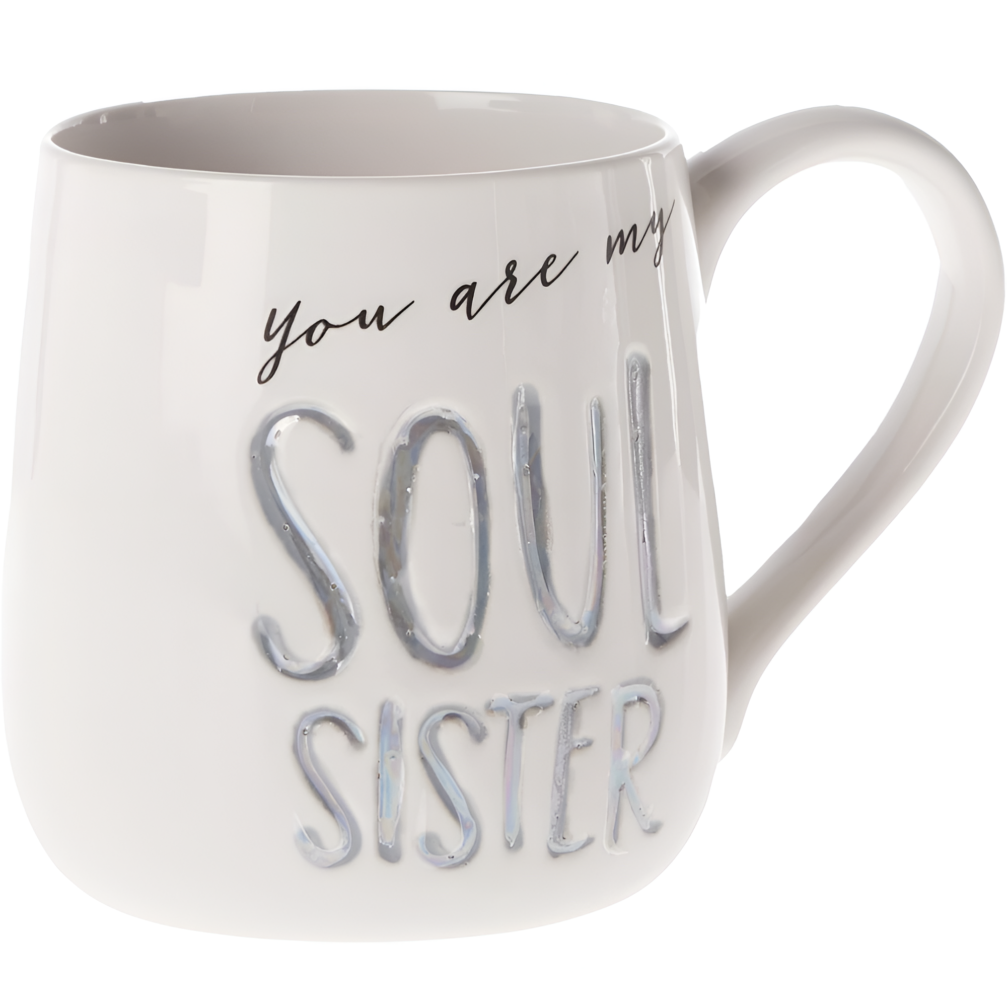 16oz Coffee Mug With Inspirational Sister Quote Print