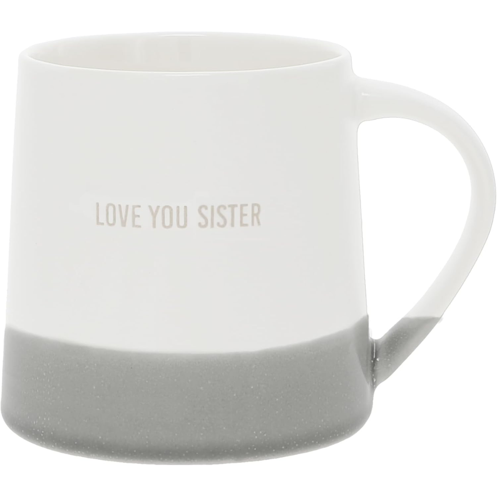  Love You - 17 oz Organic Shaped Dipped Stamped Letter Novelty Coffee 