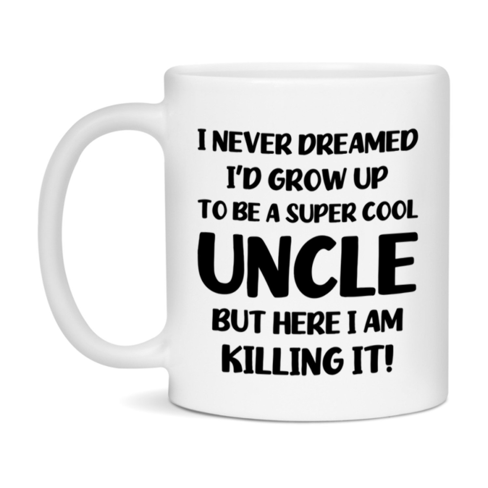 Ceramic Super Cool Uncle Coffee Mug Funny Quote Drinkware