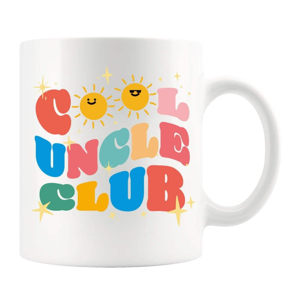 11 oz Personalized Cool Uncle Club Ceramic Coffee Mug Drinkware