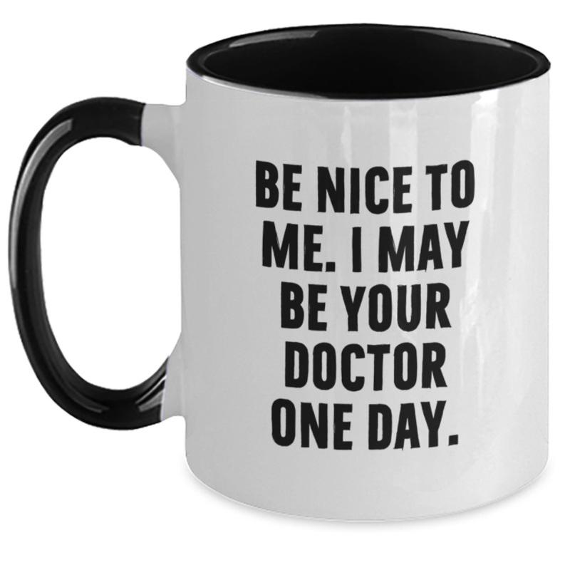Funny Doctor Gifts from Friends To Doctor Graduation Unique Two Tone Coffee Mugs