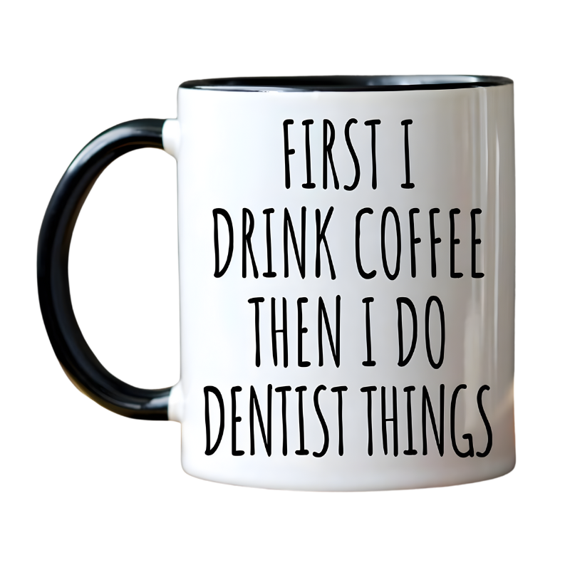 Funny Dentist Coffee Mug Thank You Gift for Dentist Dental Office Coffee Lover Cup