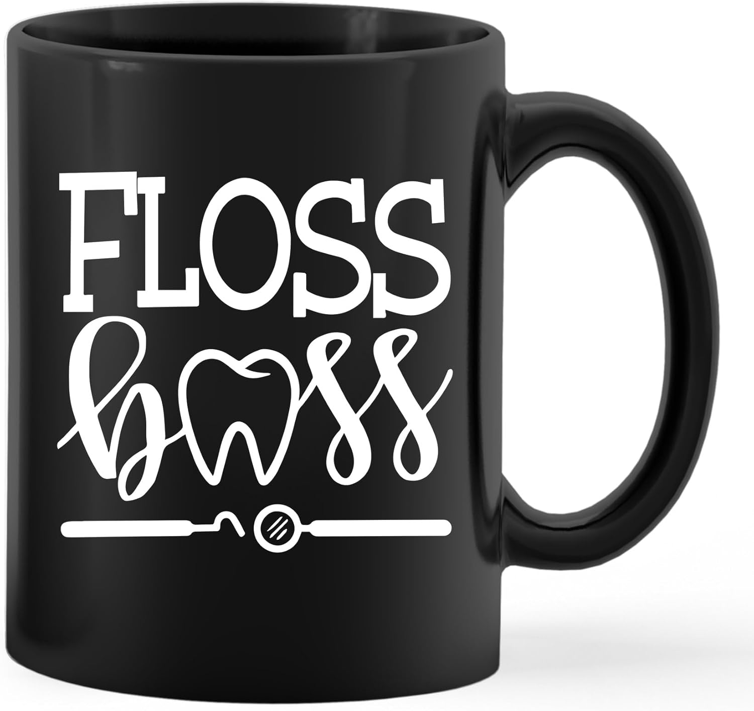 Funny Dental Hygienist Gift Floss Boss Coffee Mug Dentist and Assistant Appreciation Gift 11 Oz