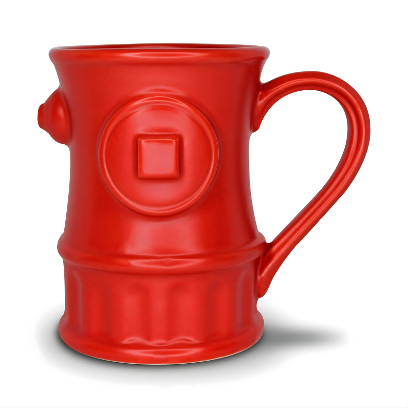 Fire Hydrant Coffee Mug Unique Firefighter Inspired Gift Coffee Cup