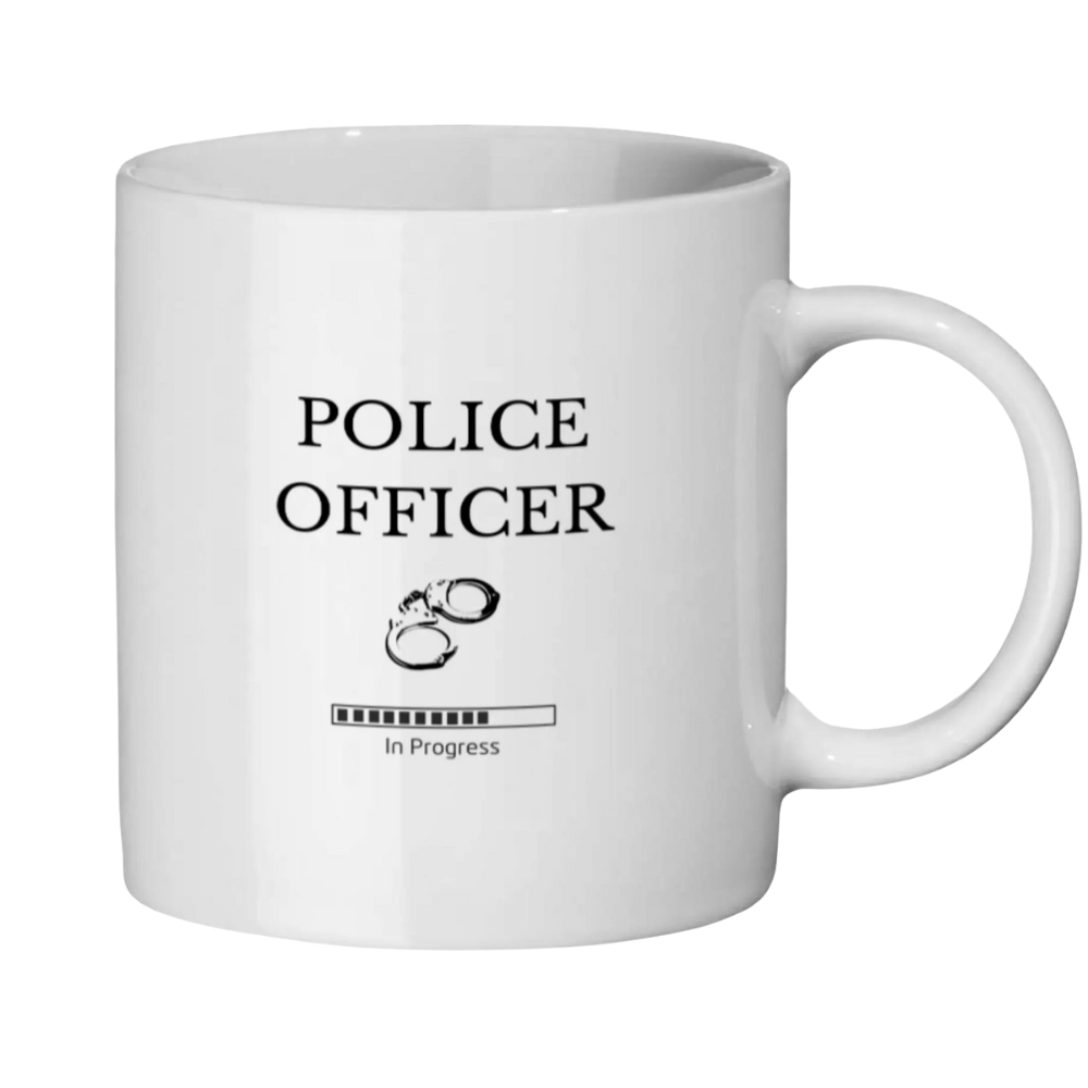 Police Officer Mug, Funny Future Police Officer Gift, Police Officer In Progress Mug