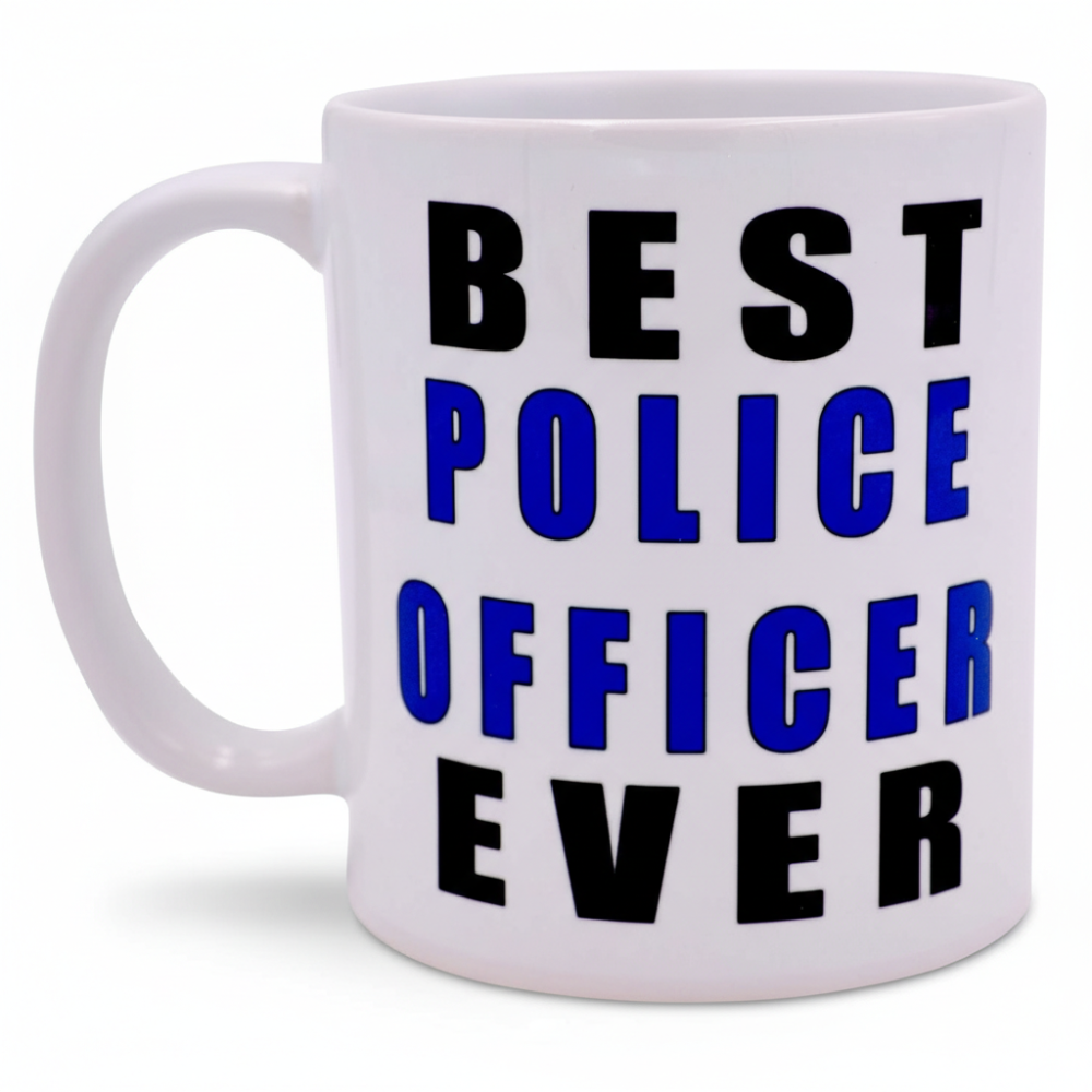 Ceramic Best Police Officer Ever Coffee Mug Law Enforcement Drinkware