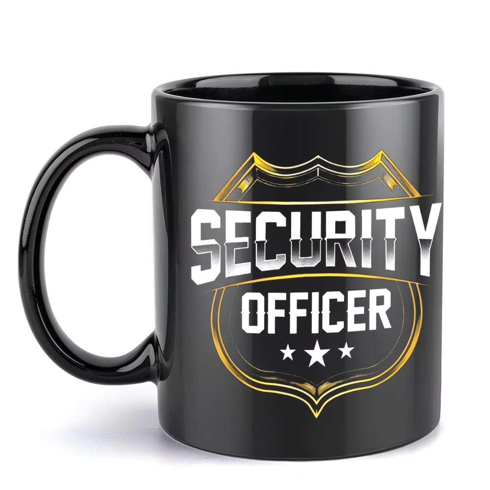 11oz Ceramic Security Officer Themed Mug
