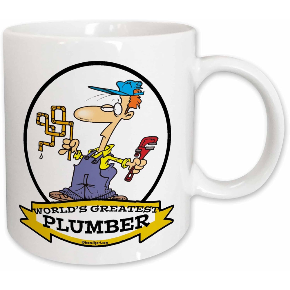 3dRose Funny Worlds Greatest Plumber