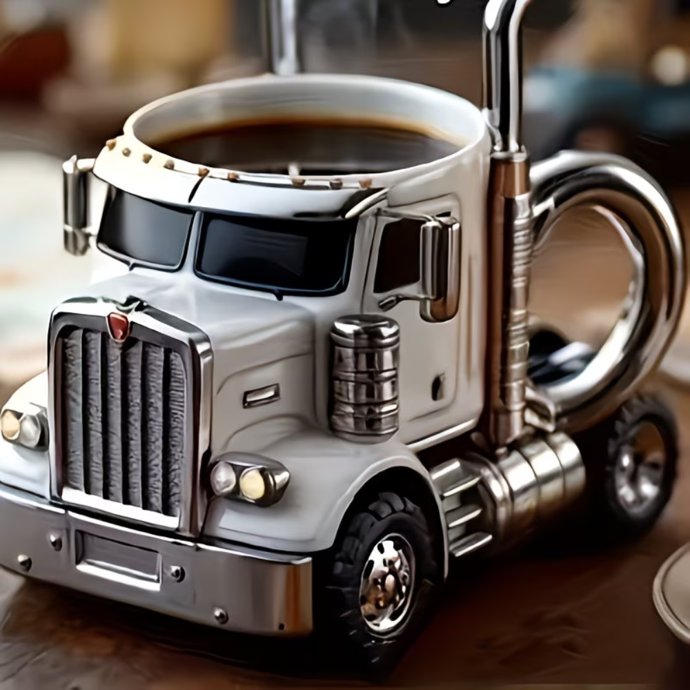 Truck Shaped Resin Coffee Mug for Home Decor