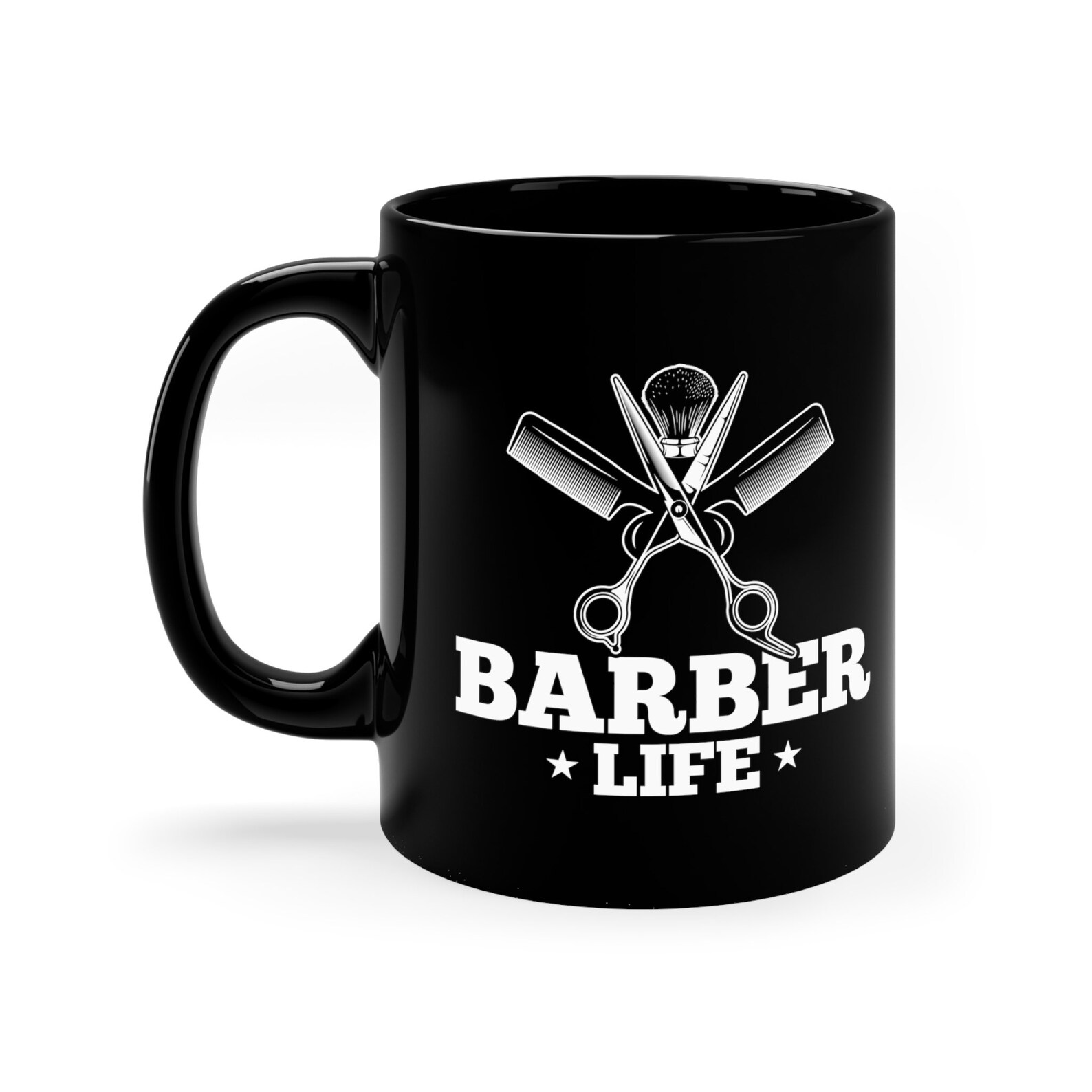 Funny Barber Life Coffee Mug Barber Theme Gift Coffee Cup
