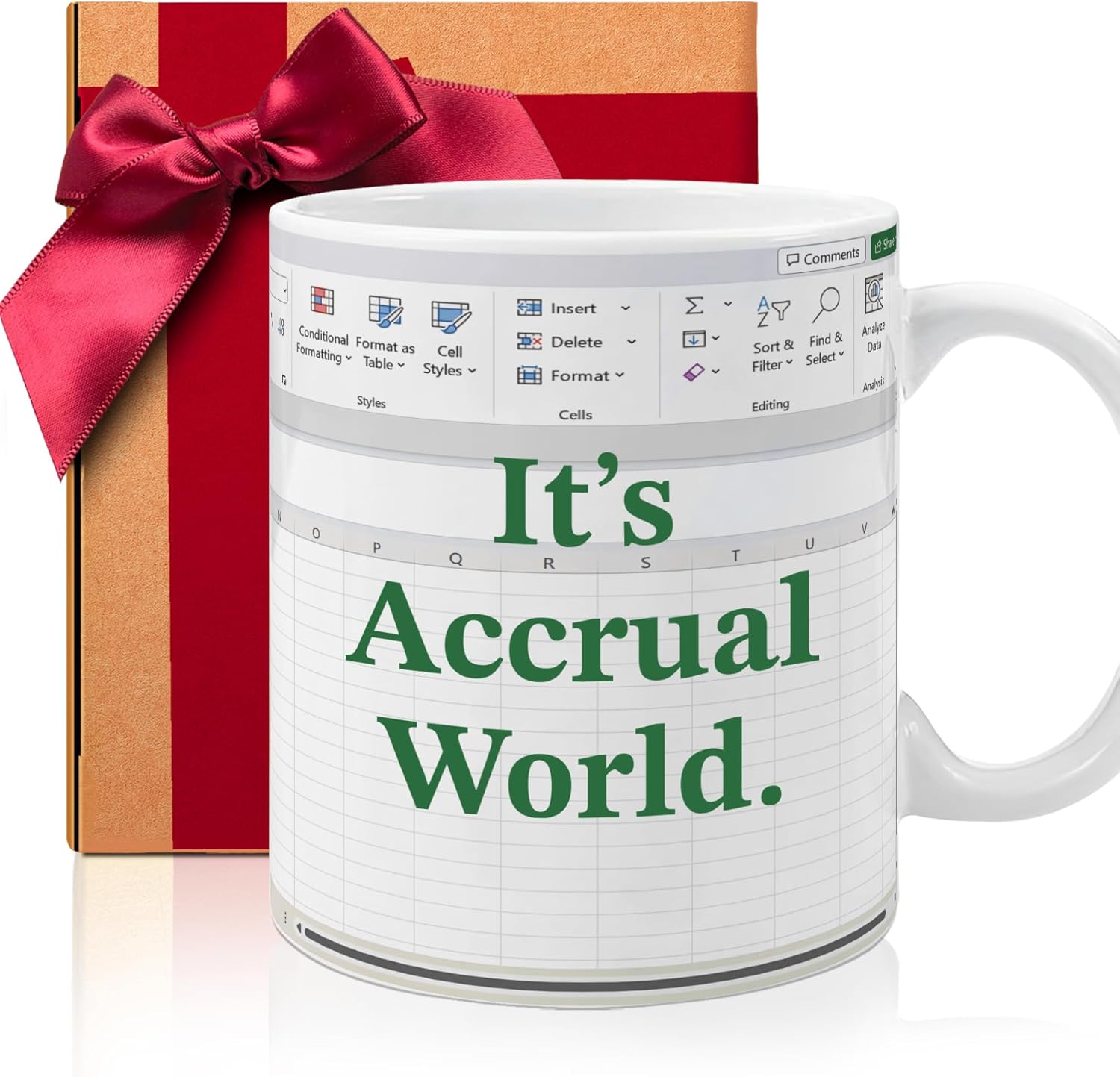 Funny Accountant Coffee Mug Its Accrual World Theme