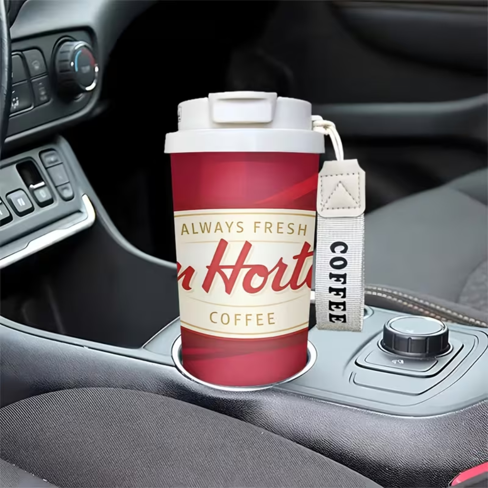 1 Piece Of Tim Hortons Logo Insulated Travel Mug