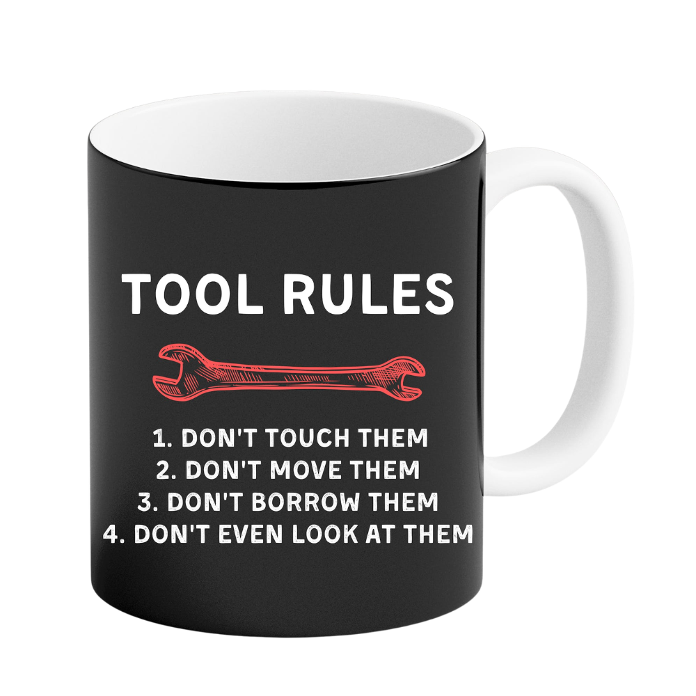Funny Mechanic Tool Rules Auto Repair Car Mechanic Handyman Trendy New Mug