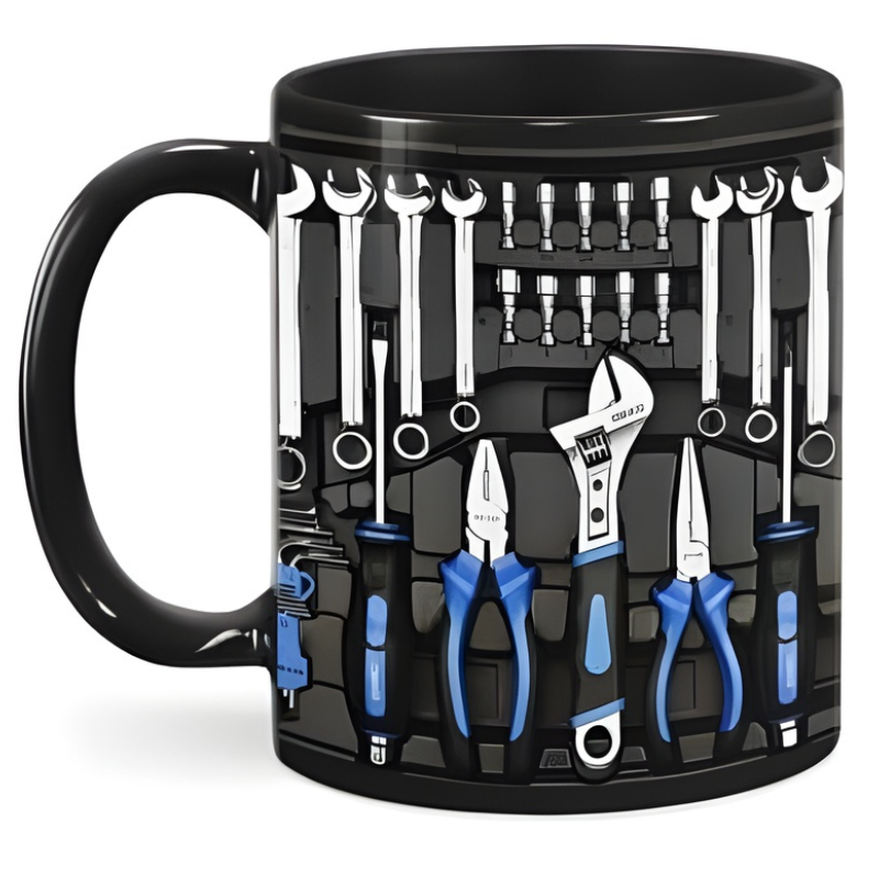 Mechanic Toolbox Design Coffee Mug Tool Set Gift