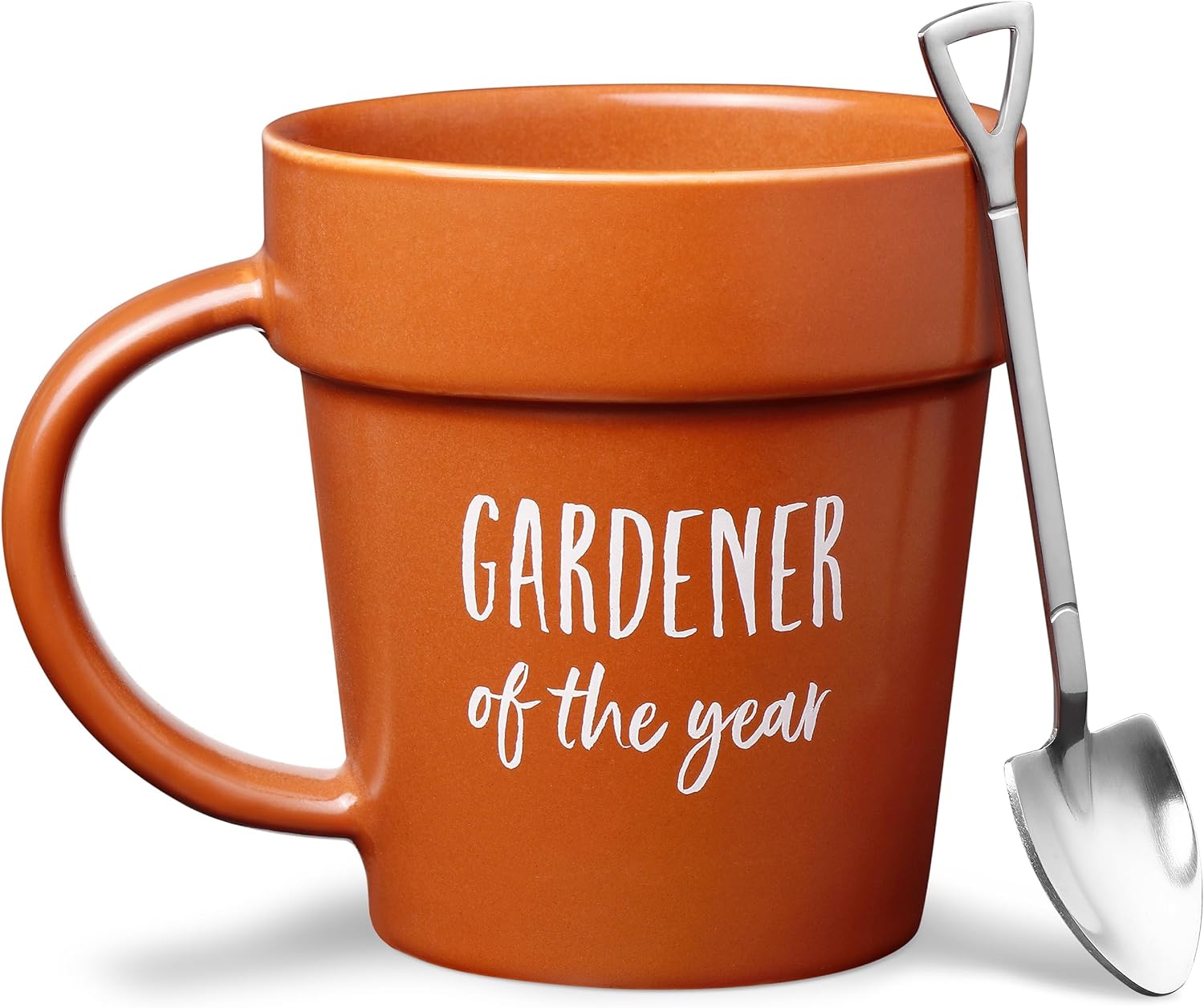 Gardener Coffee Mug with Shovel Spoon Funny Plant Lover Gift