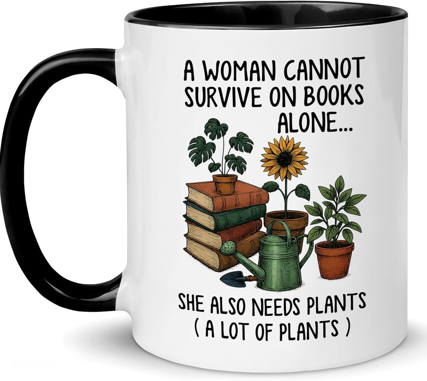 Gardening and Reading Lover Coffee Mug Book Lover Gift