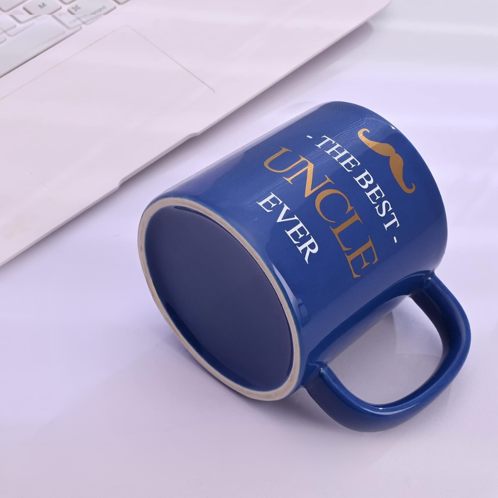 Classic Ceramic Coffee Mug For Uncle With Bold Text