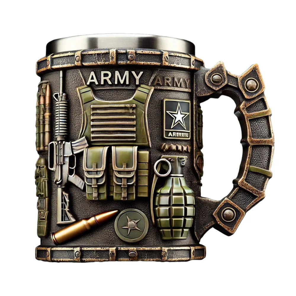 Air Force 3D Military Design Stainless Steel 16 Oz Insulated Mug