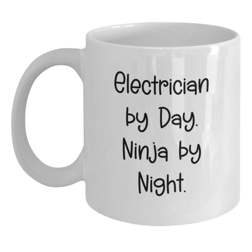 Electrician By Day Ninja By Night Printed Mug 