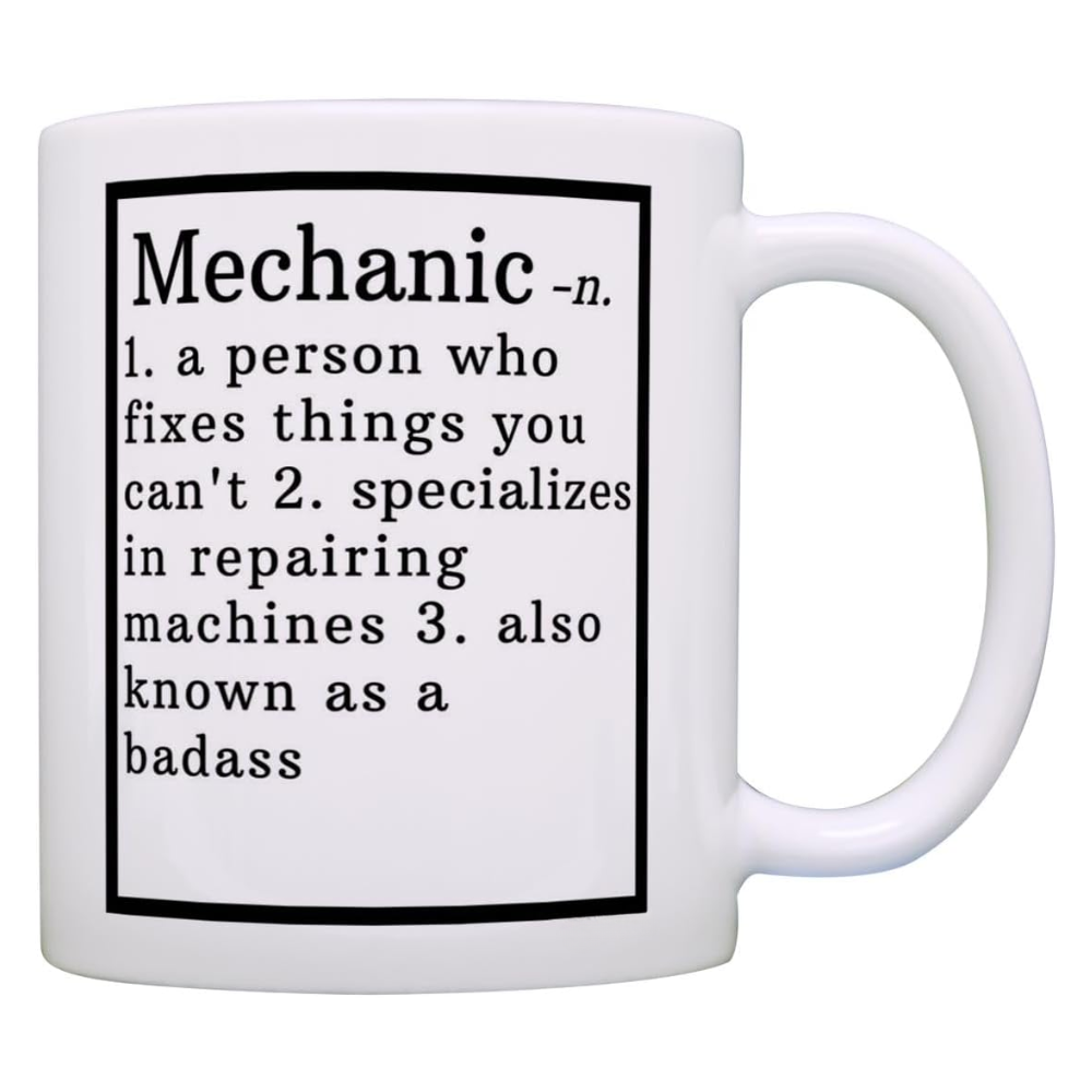 Mechanic Appreciation Definition Printed Coffee Mug