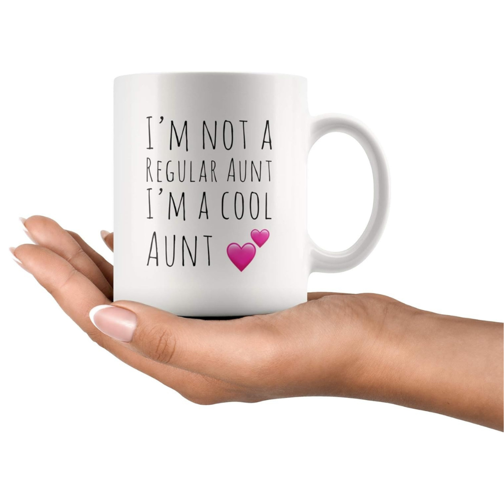 Funny Cool Aunt Quote Print 11oz Ceramic Coffee Mug