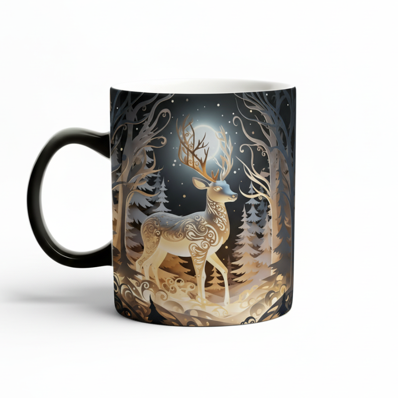 Christmas Themed Color Changing Ceramic Coffee Mug