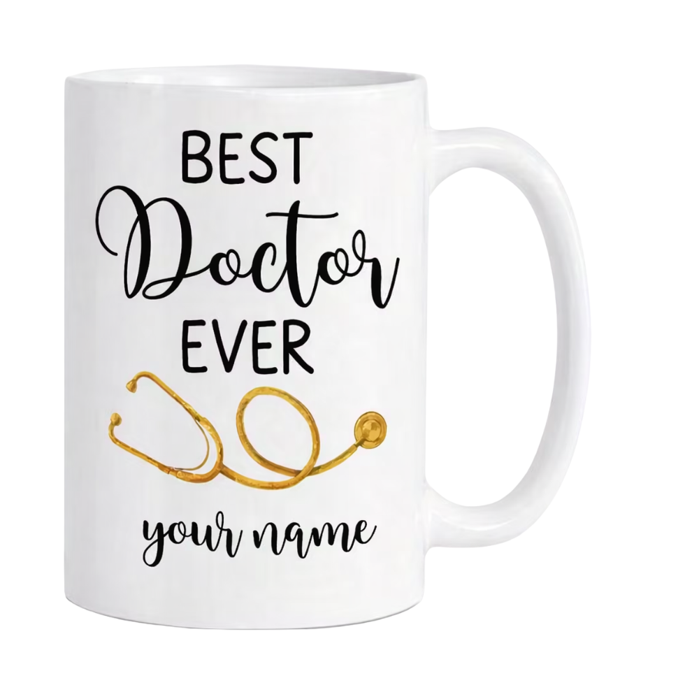 Personalized Doctor Name Icon Ceramic Mug