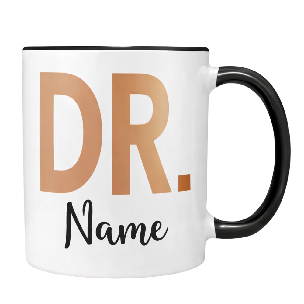 Personalized DR Name Coffee Mug For Doctors