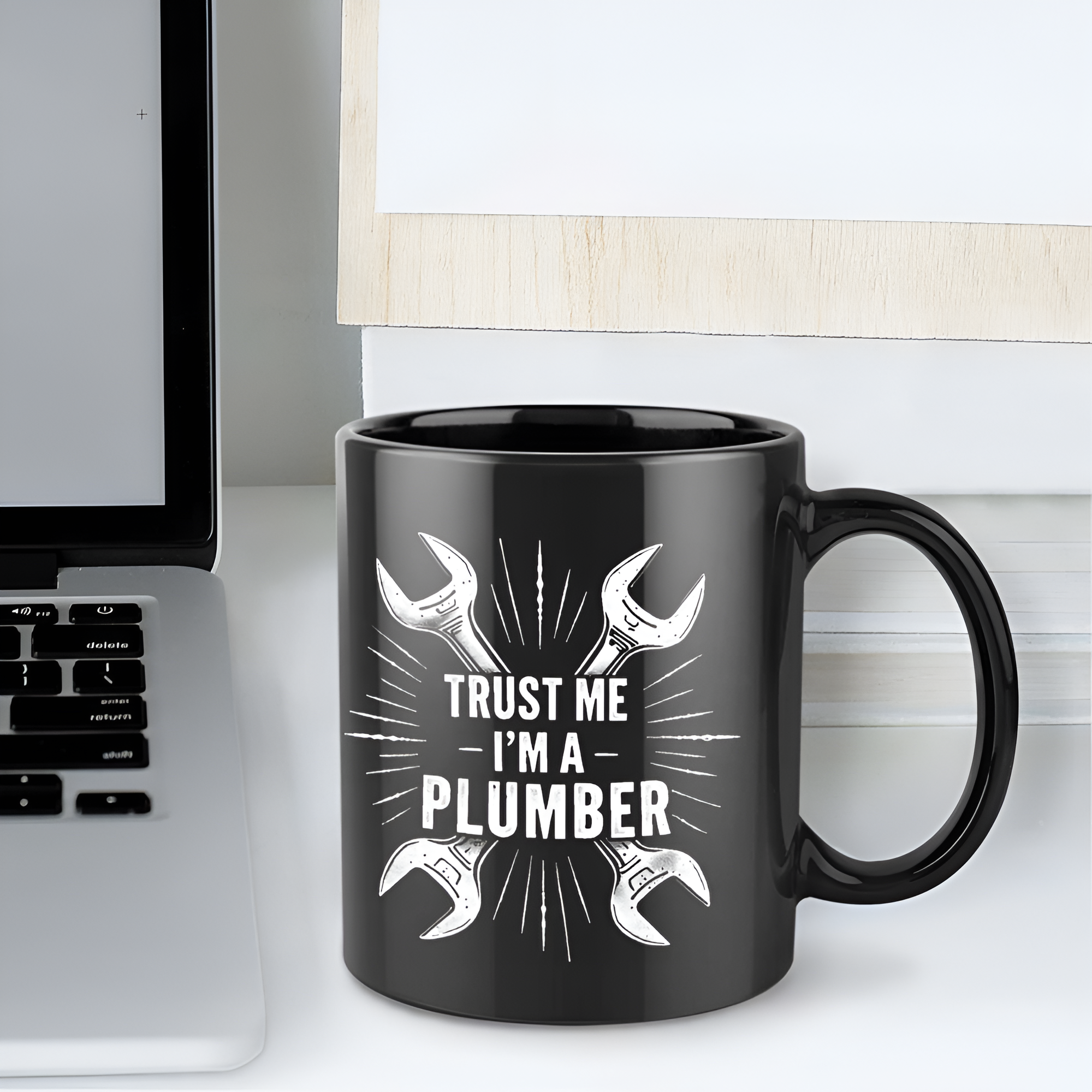 Trust Me I Am A Plumber Text Print 11oz Coffee Mug