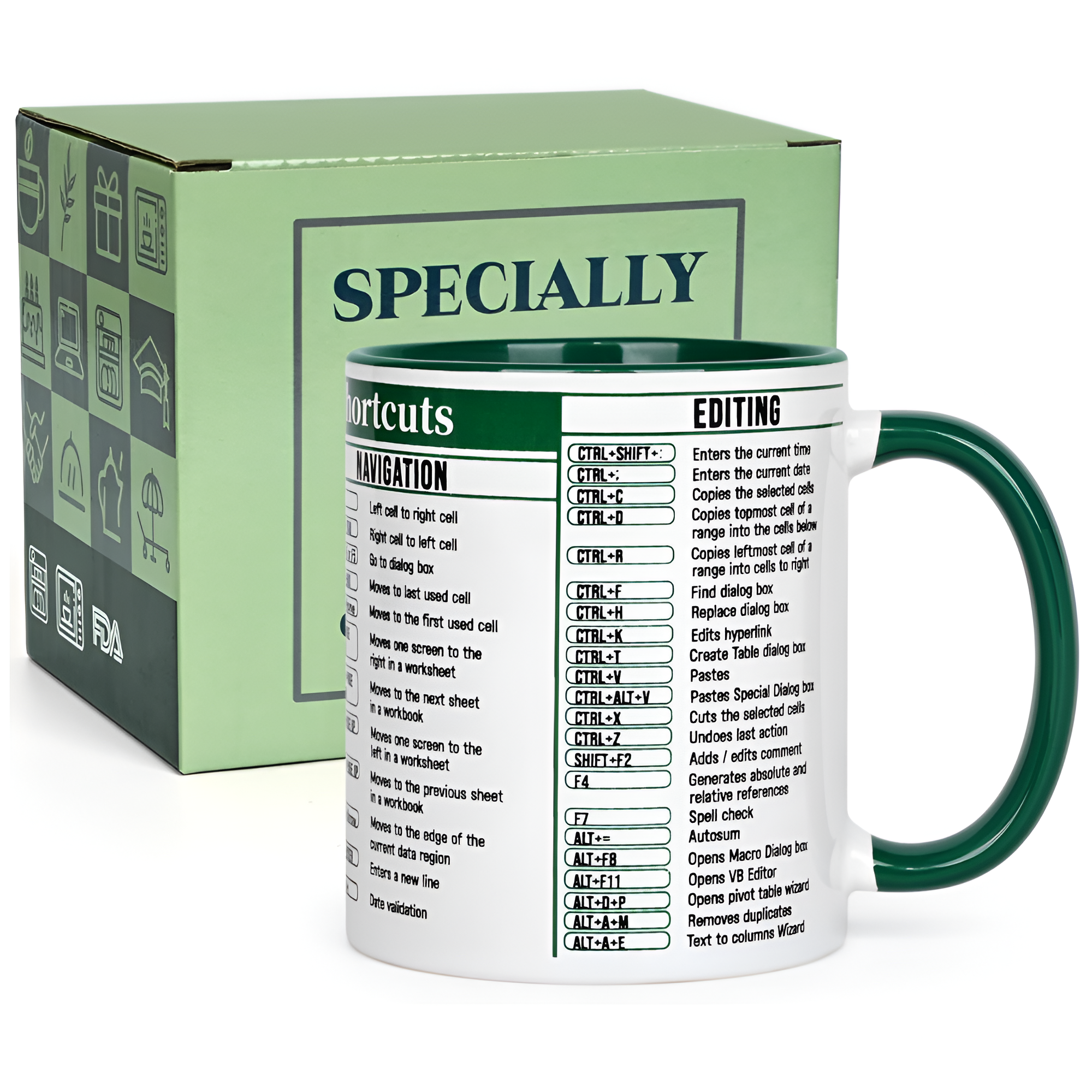 Funny Excel Cheat Sheet Coffee Mug For Accountant 