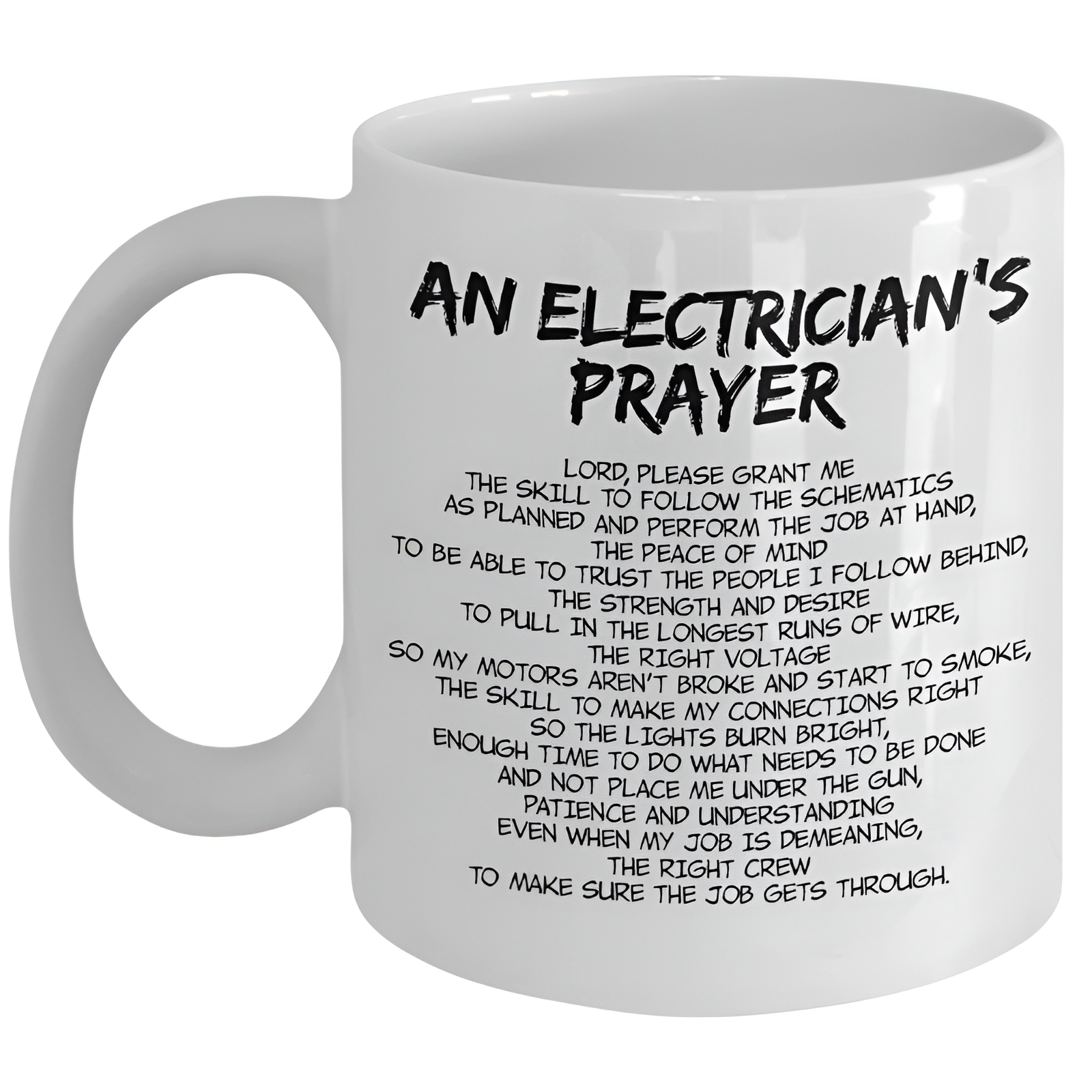 Electrician Prayer Coffee Mug Gift 11 Oz