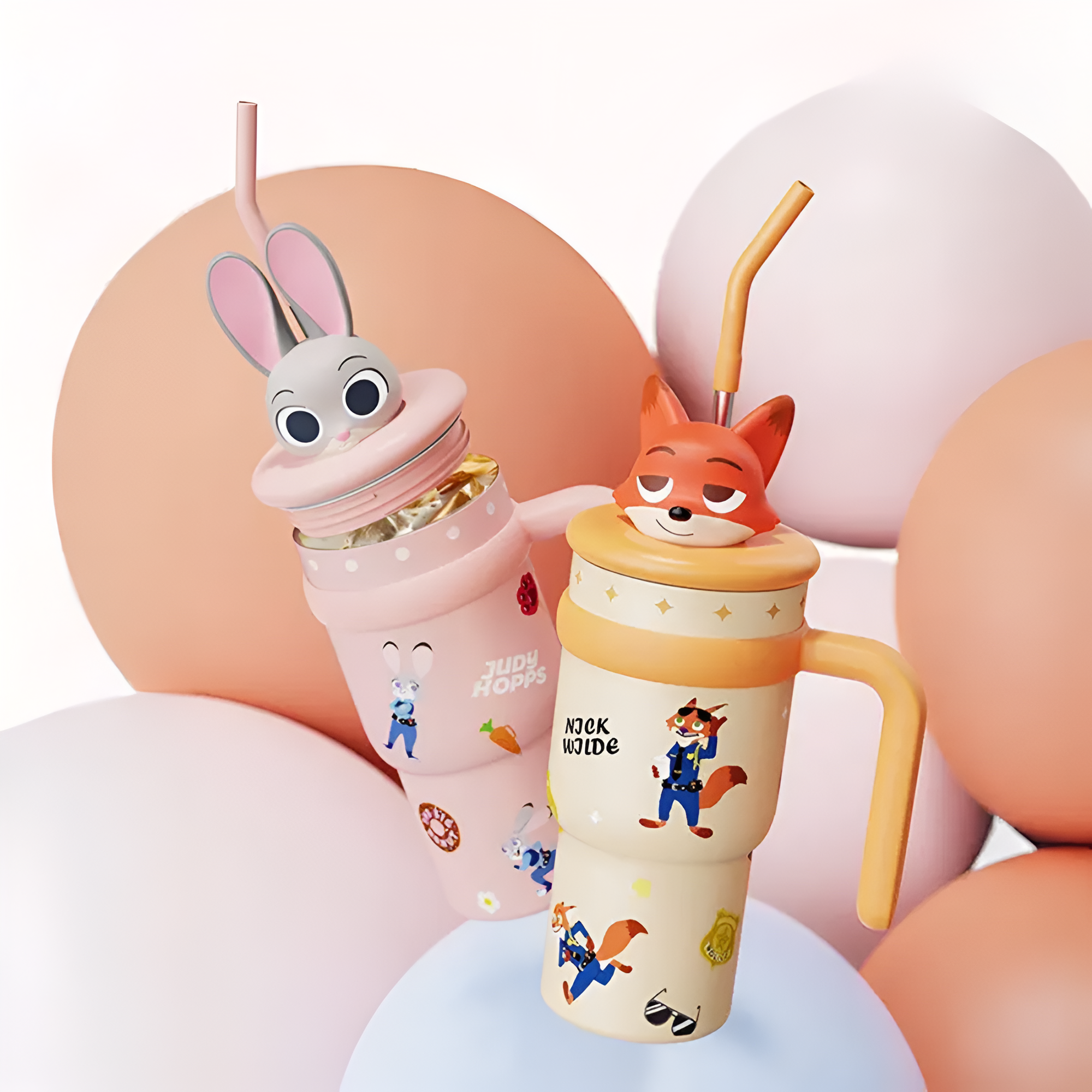 Cartoon Character Insulated Tumbler 700ml Wide Mouth Cup