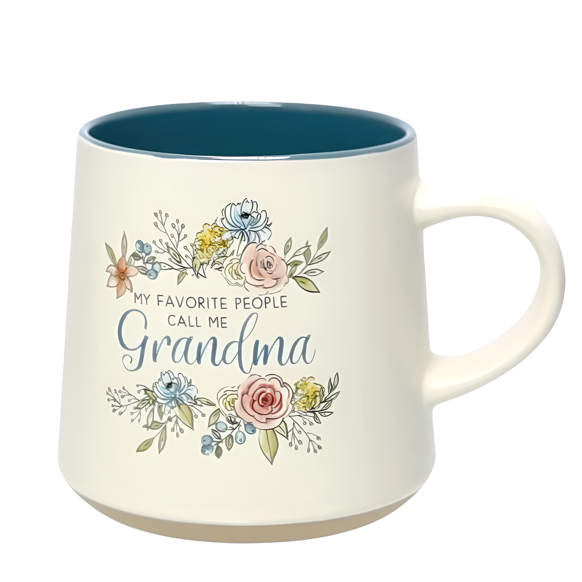My Favorite People Call Me Grandma Clay Base Ceramic Coffee Mug