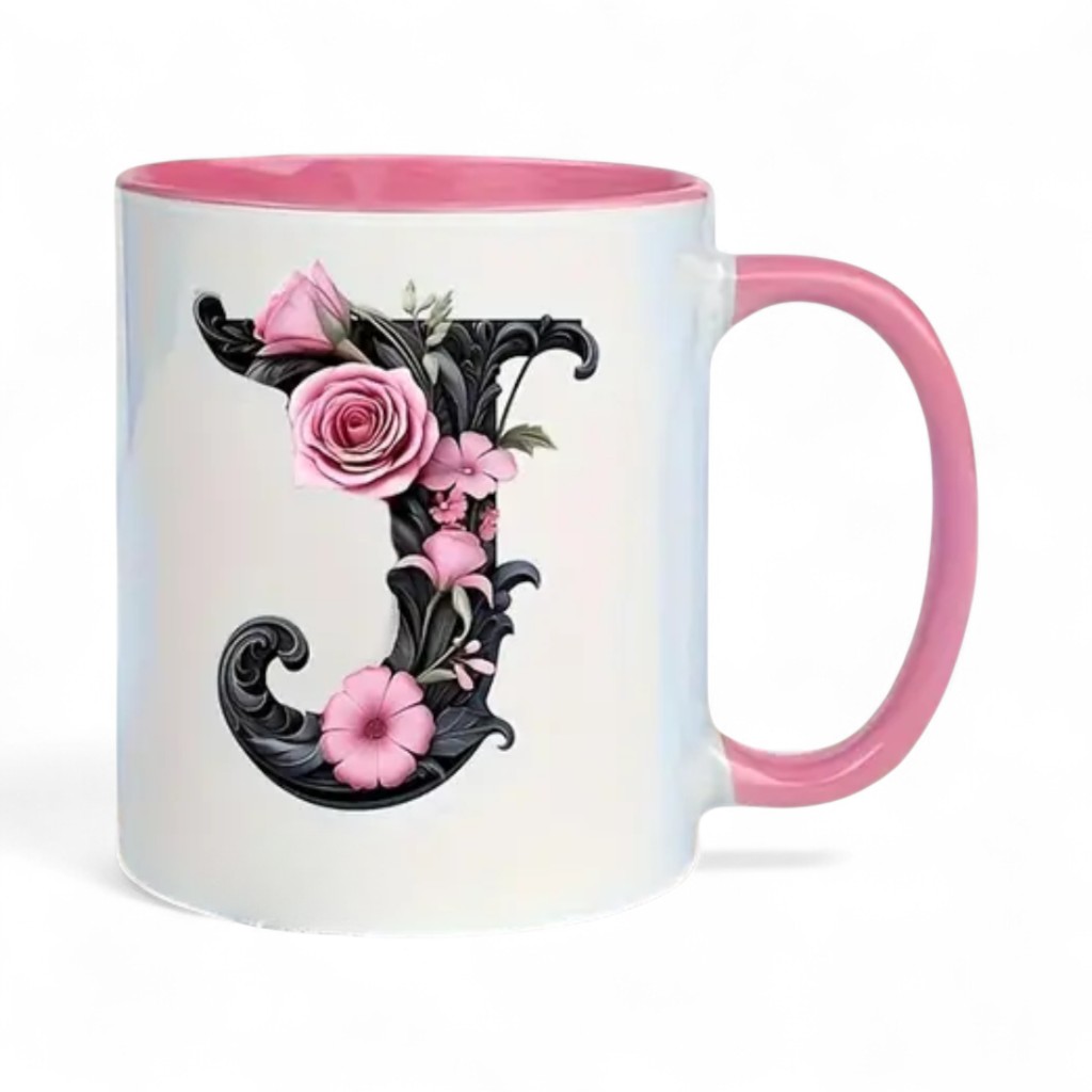 Alphabet Printed Ceramic Mug