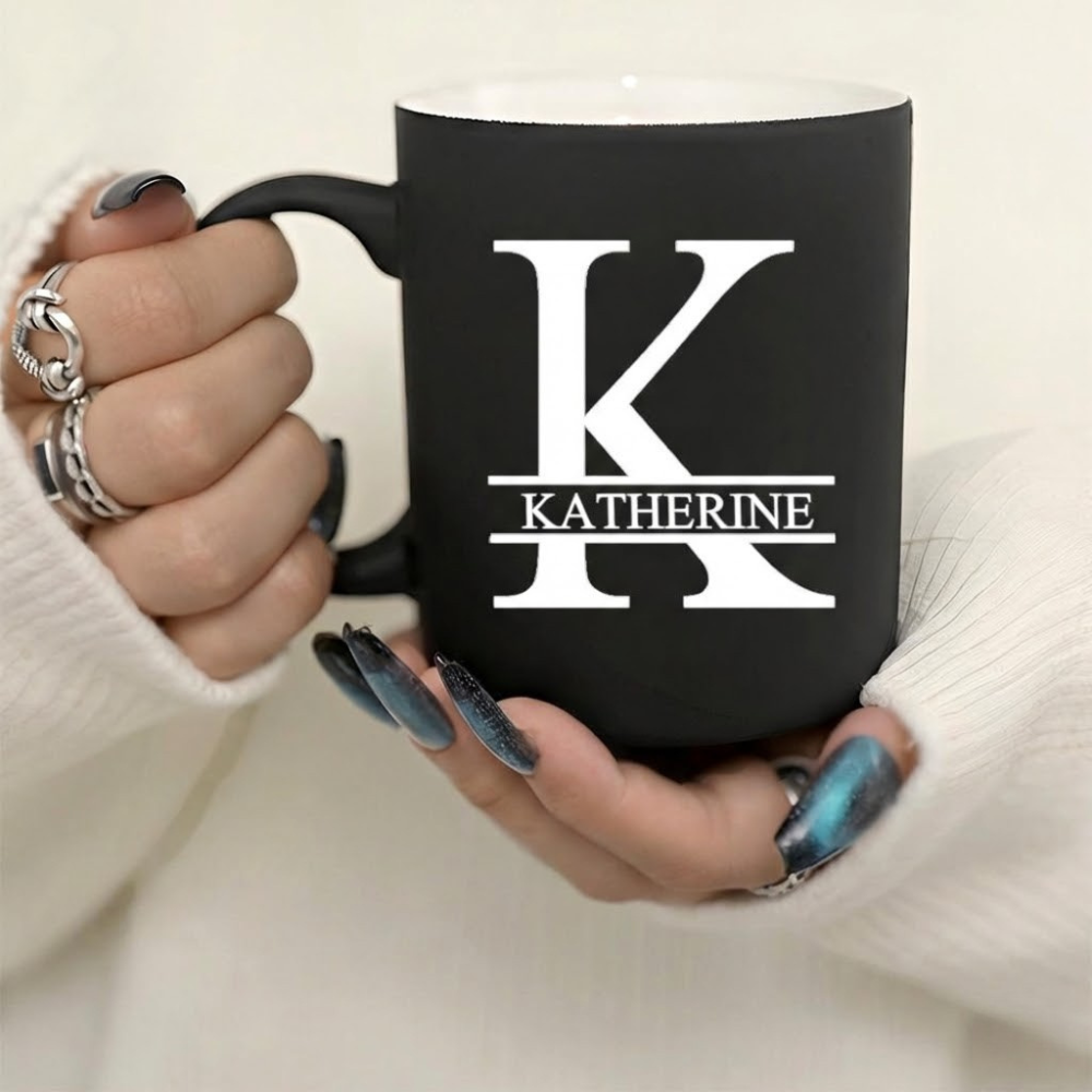 Personalized Letter Ceramic Mug Custom Design