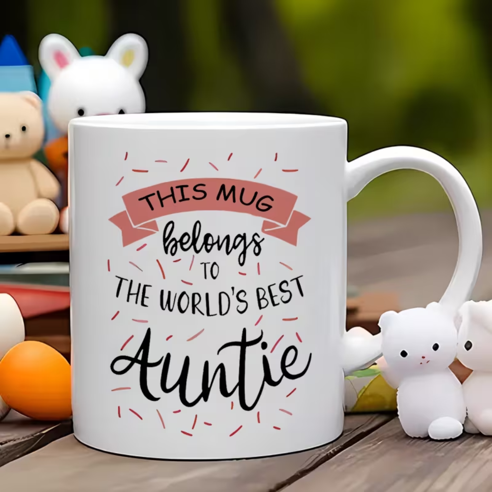 11 oz Ceramic Worlds Best Aunt Coffee Mug Gift Drinkware