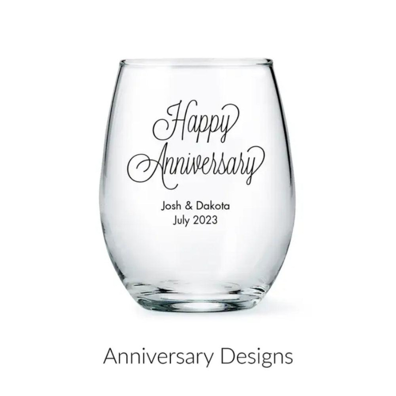 Personalized Stemless Glass Favor-Mineral Mug