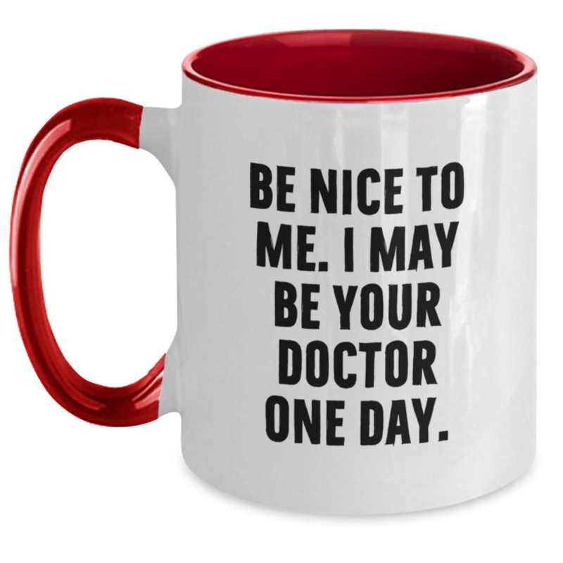 Funny Doctor Gifts from Friends To Doctor Graduation Unique Two Tone Coffee Mugs