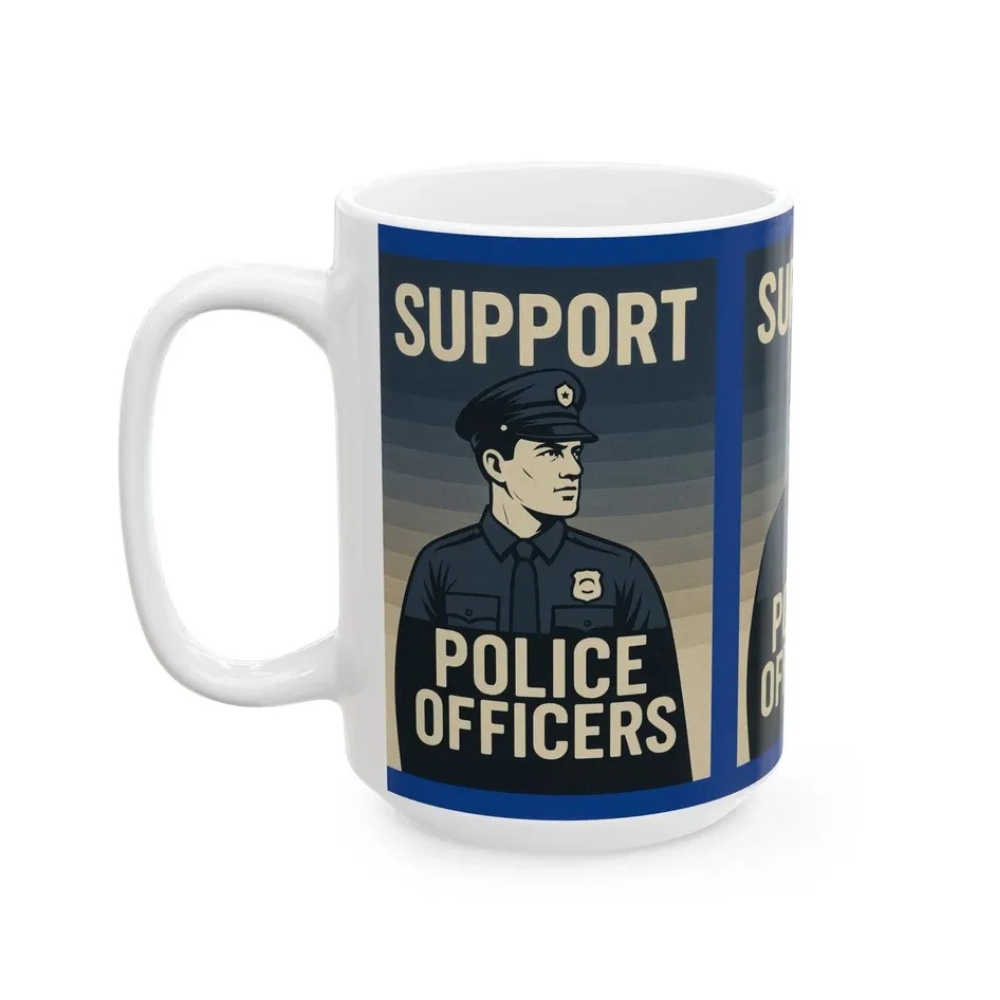 Police Officers Ceramic Mug, Law Enforcement Appreciation, Police Supporter